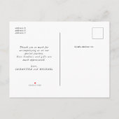 ミートモダンベビー2フォトコラージュ誕生 案内ポストカード (裏面)