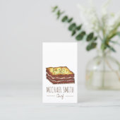 ミートラザグナラザグナイタリアンレストランフードシェフ 名刺 (スタンド正面)