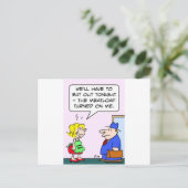 ミートローフが私に向いた ポストカード (スタンド正面)