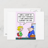 ミートローフが私に向いた ポストカード (正面/裏面)