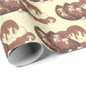 ミートローフマッシュポテトグレービーマッシュルームディナー食品 ラッピングペーパー (ロールコーナー)