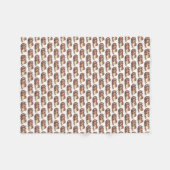 ミートローフミートローフポテトマッシュルームグレイビーグルメ フリースブランケット (正面(横))