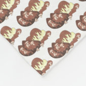 ミートローフミートローフポテトマッシュルームグレイビーグルメ フリースブランケット (角)