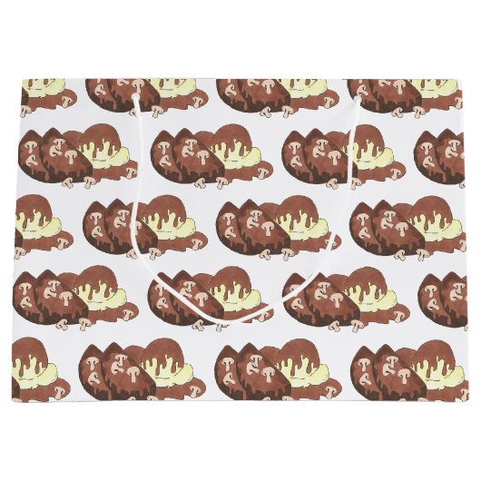 ミートローフミートローフポテトマッシュルームグレイビーグルメ ラージペーパーバッグ (正面)