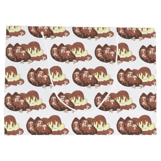 ミートローフミートローフポテトマッシュルームグレイビーグルメ ラージペーパーバッグ (裏面)