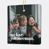 ミートーフォトクリスマスツリー セラミックオーナメント (左)