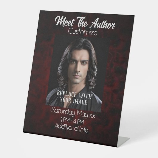 ミート作家ダーククリムゾン 台座サイン (正面)