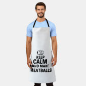 ミート保ボールは落ち着いて作る エプロン (着用した状態)