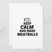 ミート保ボールは落ち着いて作る サンキューカード (正面/裏面)