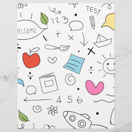 ミート先生モダン新学期フライヤー チラシ (裏面)