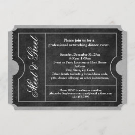 ミート&あいさつビジネスイベントチケット招待状 招待状