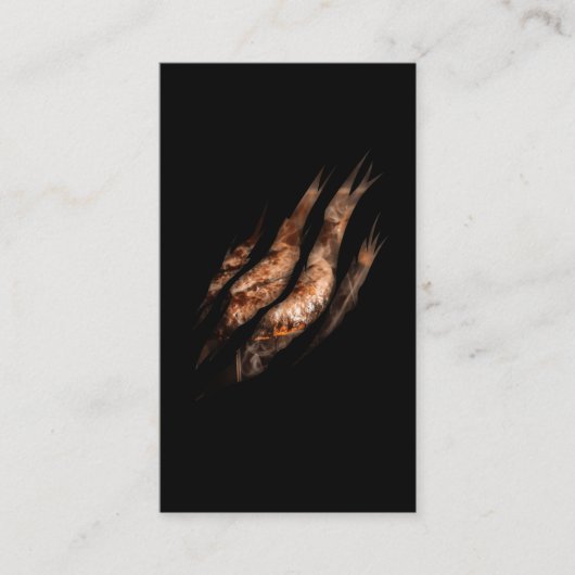 ミート・アンド・バーガーBBQラバーグリルマスター 名刺 (正面)