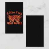 ミート·ラッフル·ウィナーBBQステーキ·バッチャー·ミネソタ 名刺 (正面/裏面)