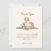 ミードウヴィンテージリトルアクリングガーデンベビーシャワー サンキューカード (正面)