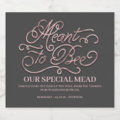 ミード結婚に合わせる – ハニーワイン リキュールボトルラベル (シングルラベル)