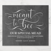 ミード結婚に合わせる – ハニーワイン リキュールボトルラベル (シングルラベル)