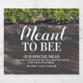 ミード結婚に合わせる – ハニーワイン リキュールボトルラベル (シングルラベル)