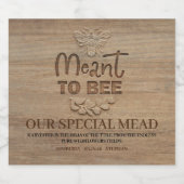 ミード結婚に合わせる – ハニーワイン リキュールボトルラベル (シングルラベル)