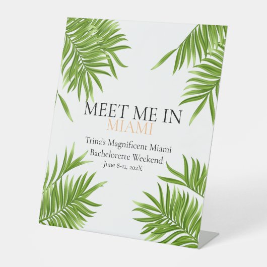 ミーミーマイマイアミバチェロレッテ 台座サイン (正面)