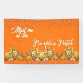 ミーミーミーパンプキンパッチ秋カラーバイシクルファームハウス 横断幕 (横)