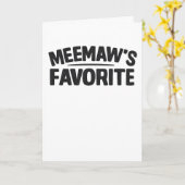 ミームおばあちゃんのお気に入りの面白い祖父母と孫 カード (黄色い花)