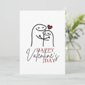 ミームおもしろいカップルのバレンタインデー予測できなカード 招待状 (スタンド正面)