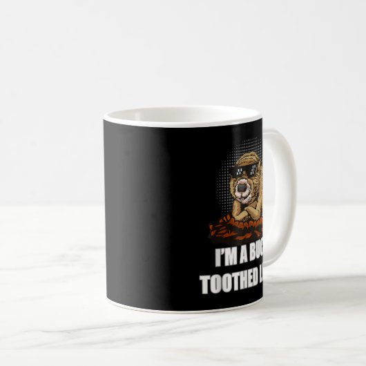 ミームおもしろいグラウンドホッグのデイ子供へシャツメンズ コーヒーマグカップ (正面右)