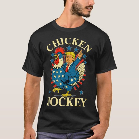 ミームおもしろいチキンジョッキー Tシャツ (正面)