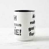 ミームおもしろい引用文火事だ! マグカップ (中央)