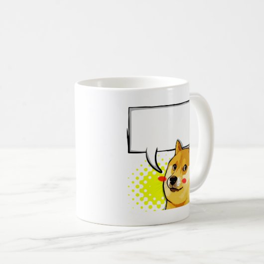 ミームがあなた自身の文字のミームを加える総督をカスタマイズ コーヒーマグカップ (正面右)