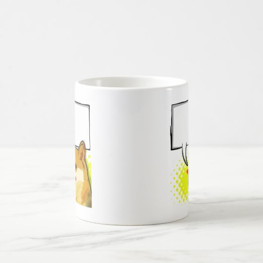 ミームがあなた自身の文字のミームを加える総督をカスタマイズ コーヒーマグカップ (中央)