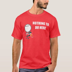ミームここにすることを何も顔の激怒しません Tシャツ