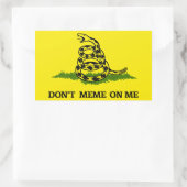 ミームしない 長方形シール (バッグ)