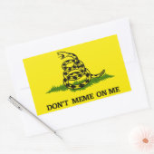 ミームしない 長方形シール (封筒)