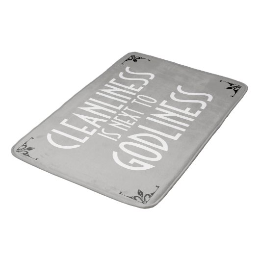 ミームのバス・マットの清潔の次の敬神のヴィンテージ バスマット (アングル)