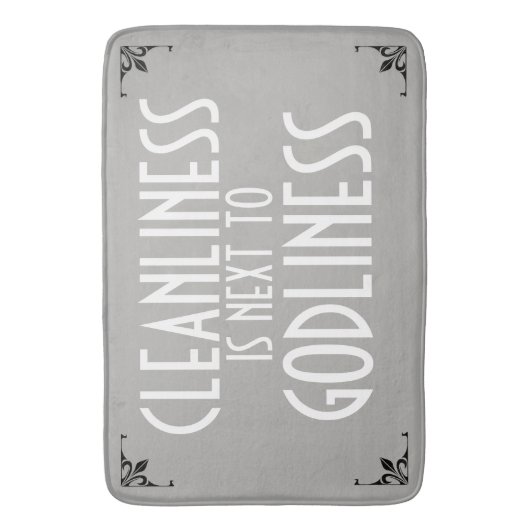 ミームのバス・マットの清潔の次の敬神のヴィンテージ バスマット (正面縦)