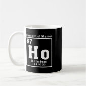 ミームの元素 Ho ホルミウム 67 おもしろ科学  コーヒーマグカップ (左)