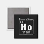 ミームの元素 Ho ホルミウム 67 おもしろ科学 マグネット (正面/裏面)