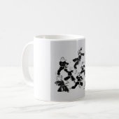 ミームの忍者の集団 コーヒーマグカップ (正面左)