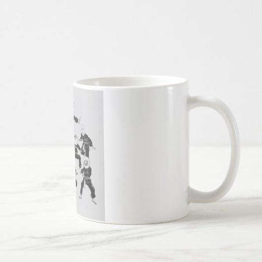 ミームの忍者の集団 コーヒーマグカップ (右)