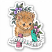 ミームカスタムシール、ビニールシール、ダイカット シール (正面)