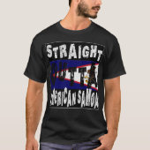 ミームカスタムストレートアウトタアメリカンサモア Tシャツ (正面)
