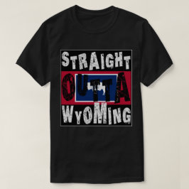 ミームカスタムストレートアウトタワイオミングT Tシャツ