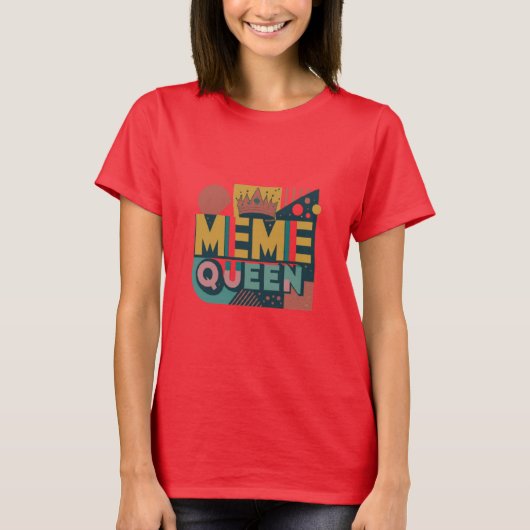 ミームクイーンレトロ Tシャツ (正面)