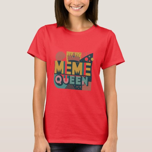 ミームクイーンレトロ Tシャツ (正面)