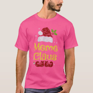 ミームクロースクリスマスパジャマファミリーマッチングクリスマス Tシャツ