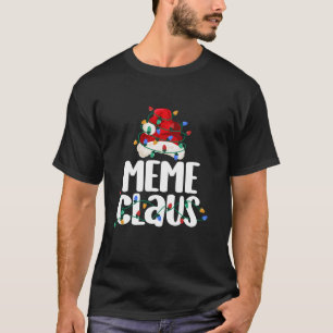 ミームクロースシャツクリスマスライトパジャマファミリーマ Tシャツ