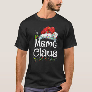 ミームクロース サンタ帽子 クリスマスパジャマ ファミリーマッチ Tシャツ