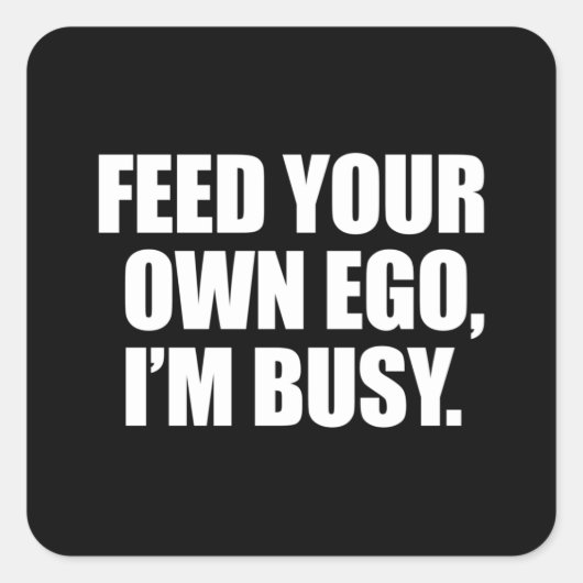 ミームジョークミームワークユーモアカッコいいギフトおもしろいアイディア スクエアシール (正面)