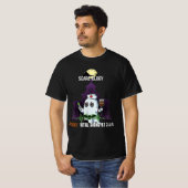 ミームスケア学不気味ナース幽霊ダークユーモア Tシャツ (正面フル)